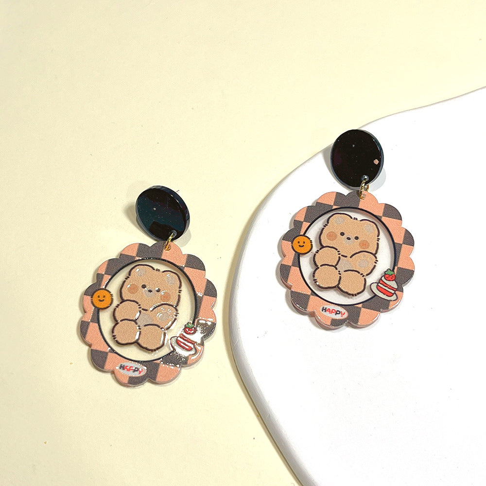 2023 Cute Cartoon earrings Minimo de Compra 2) MIC-PingH011