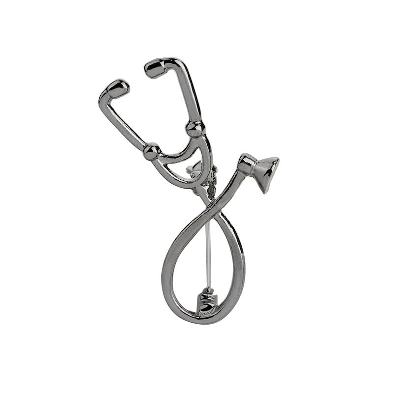 Alloy stethoscope brooch (Minimo de compra 2) MIC-ZhiJ009