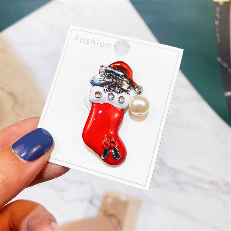 Alloy Santa Claus brooch (Minimo de compra 2) MYA-YiM044