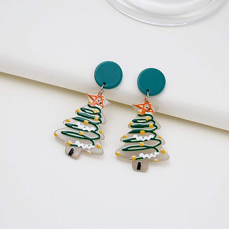 Acrylic Christmas Day Earrings (Minimo de Compra 2) MYA-MDD093