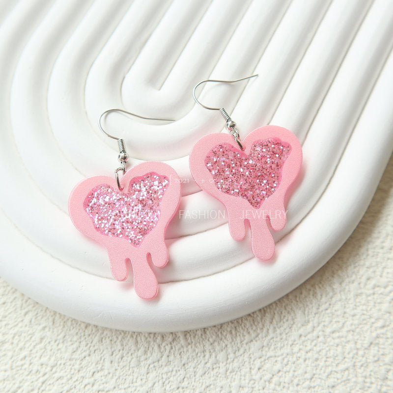 Acrylic Love Earrings MIC-OuG090