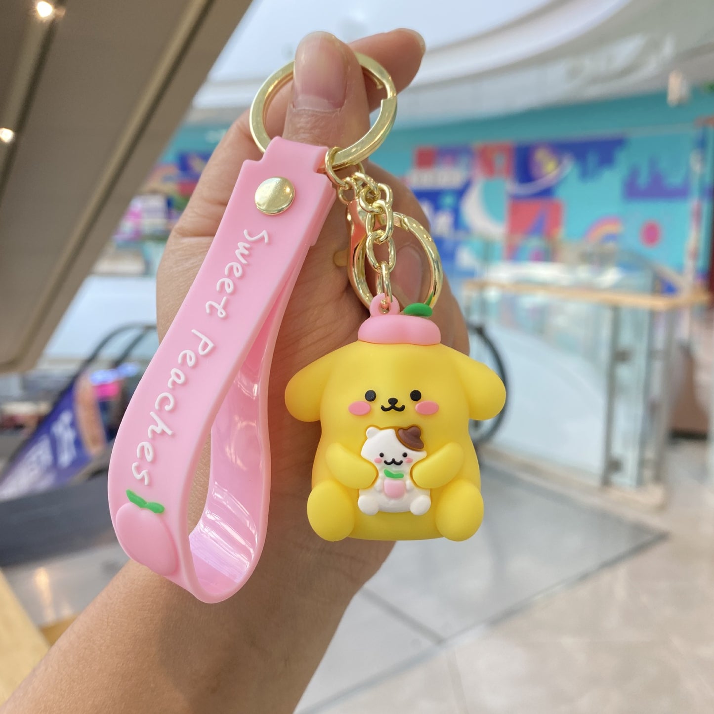 PVC cartoon cute pet cute keychain MIC-PengY045