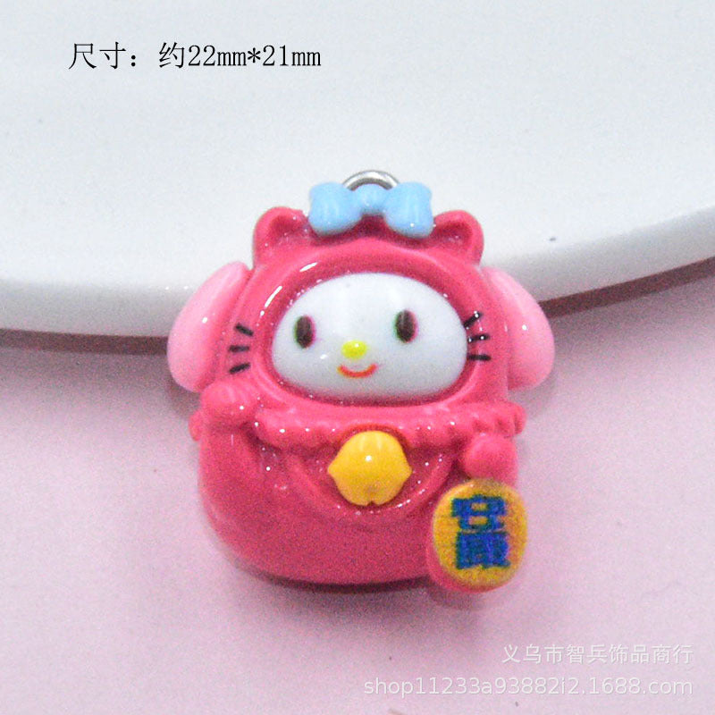 Resin cartoon animal wealth cat accessories MIC-ZhiB015