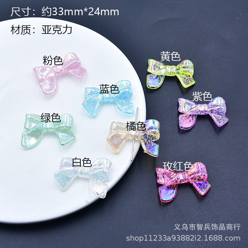 Resin Mabei Bow Jewelry Accessories MYA-ZhiB002