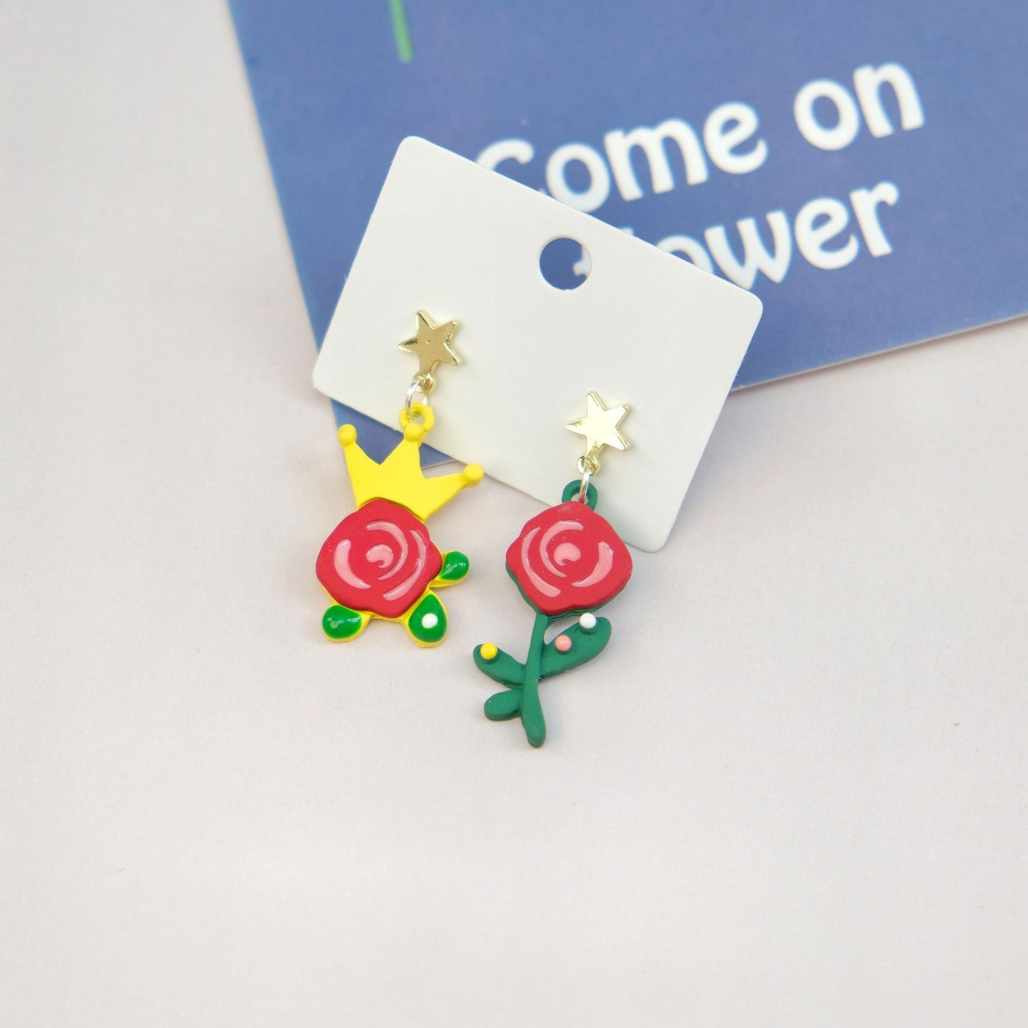 Alloy flower earrings MIC-XNWE015