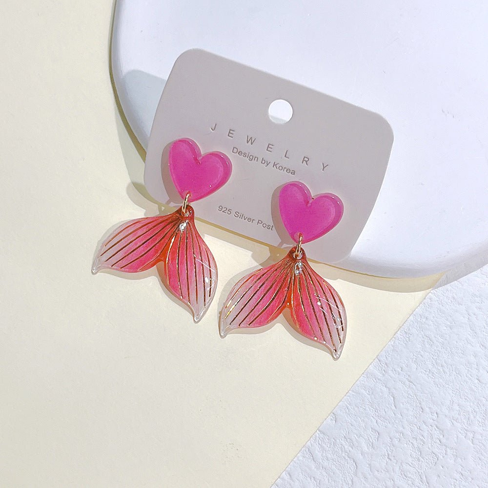 Acrylic Fresh Color Earrings  (Minimo de Compra 2) MYA-PingH024