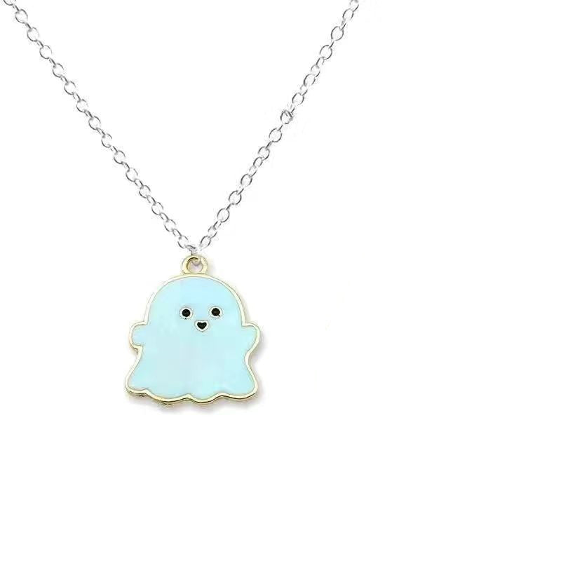 Cartoon Alloy Ghost Necklace （Minimo de compra 2） MIC-DinH008