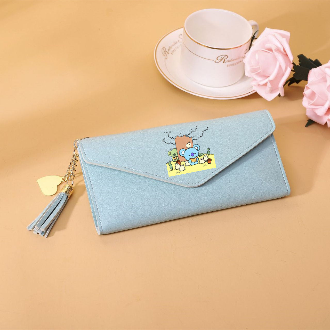 PU cartoon cute card bag tassel wallet MIC-XingY010