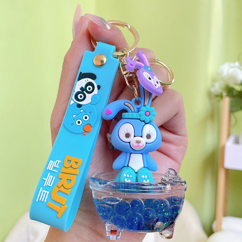 PVC new quicksand cartoon keychain MIC-YanG005