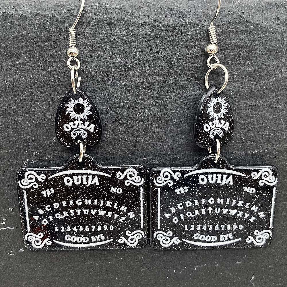 Acrylic Halloween Ghost Skull Earrings (Minimo de Compra 2) MIC-ChenY016