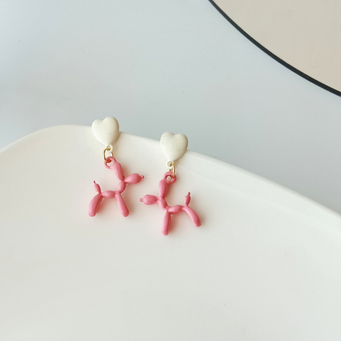 Alloy cartoon balloon dog ear clip (Minimo de Compra 2) MIC-KaiT019