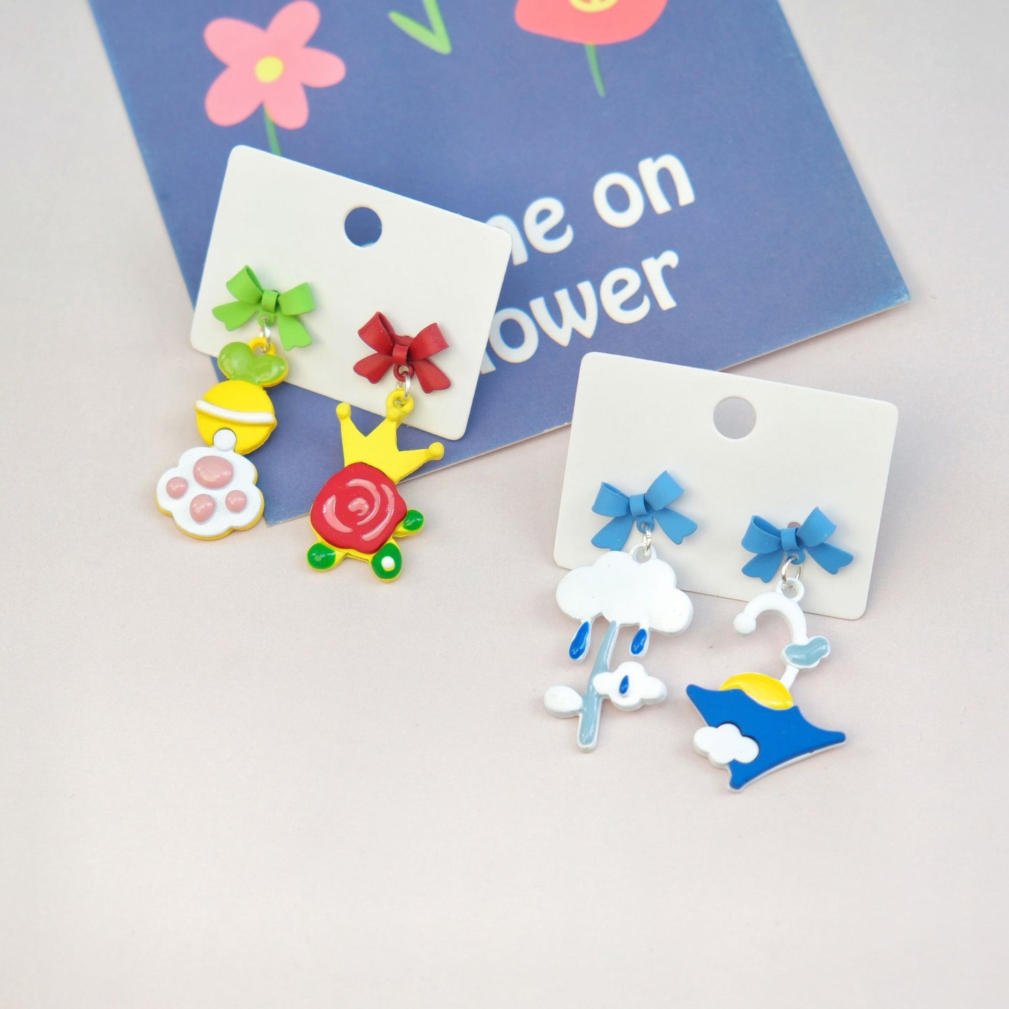 Alloy flower earrings MIC-XNWE015