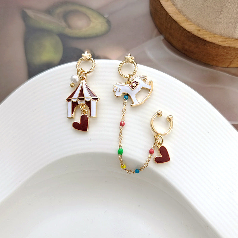 Alloy cartoon amusement park earrings MYA-BLD097