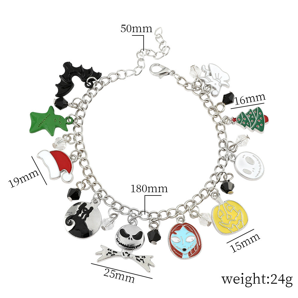 Alloy Christmas Horror Night Bracelet (Minimo de Compra 4) MYA-BoS001