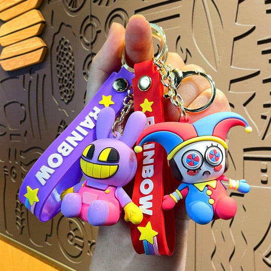 PVC cartoon digital circus keychain MYA-MLZ030