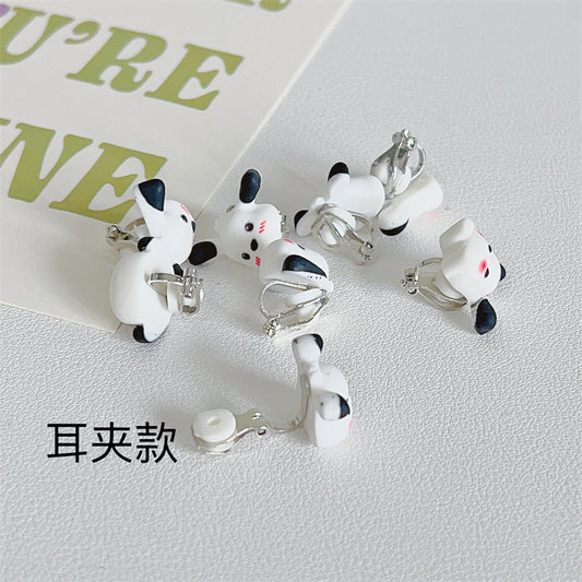 Resin Cute Pacha Dog Earrings (Minimo de Compra 2) MIC-WWHM047