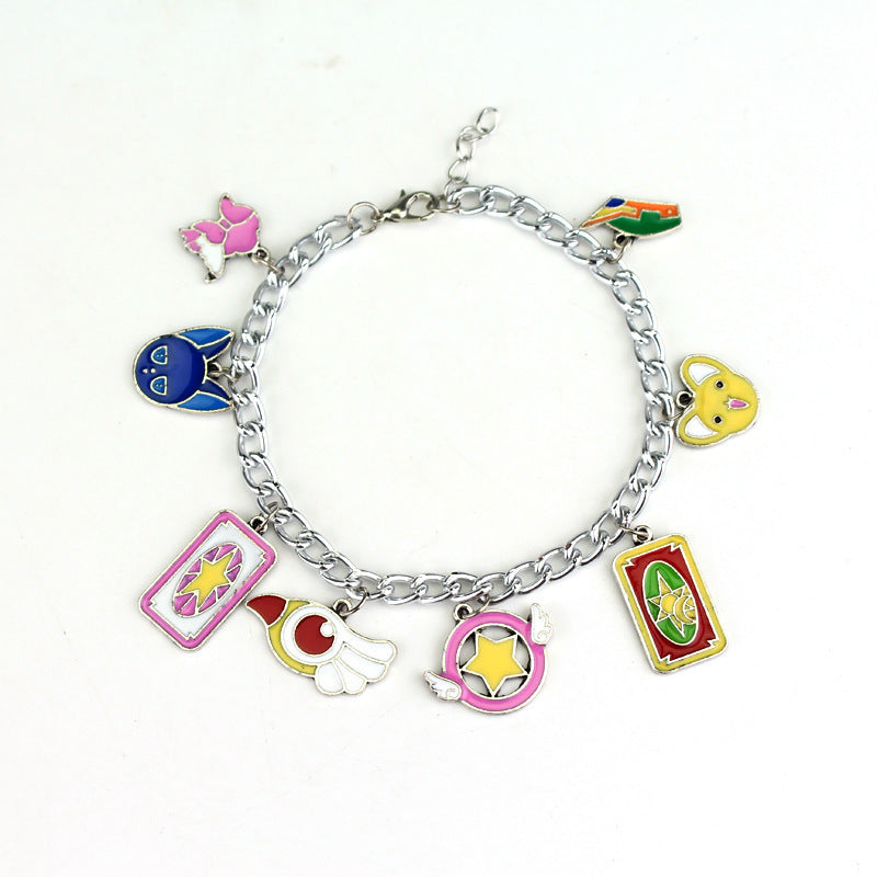 Alloy Magic Card Girl Sakura Versatile Sakura Bracelet MIC-AiWen005