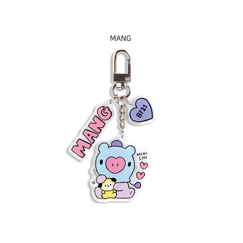 Keychains Metal Acrylic Cute Cartoon (M) MIC-YWQL001