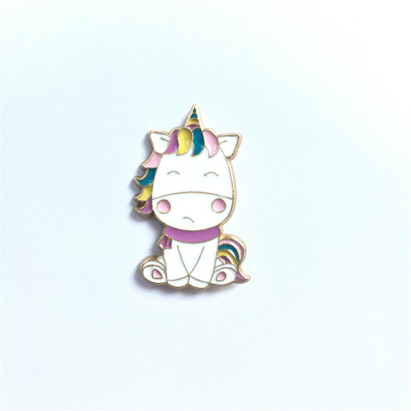 Alloy cute unicorn mermaid brooch (Minimo de Compra 2)  MIC-ChenR007