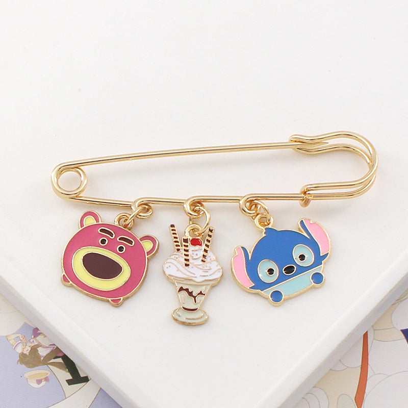 Alloy cartoon animal brooch (Minimo de compra 2) MIC-LiY015