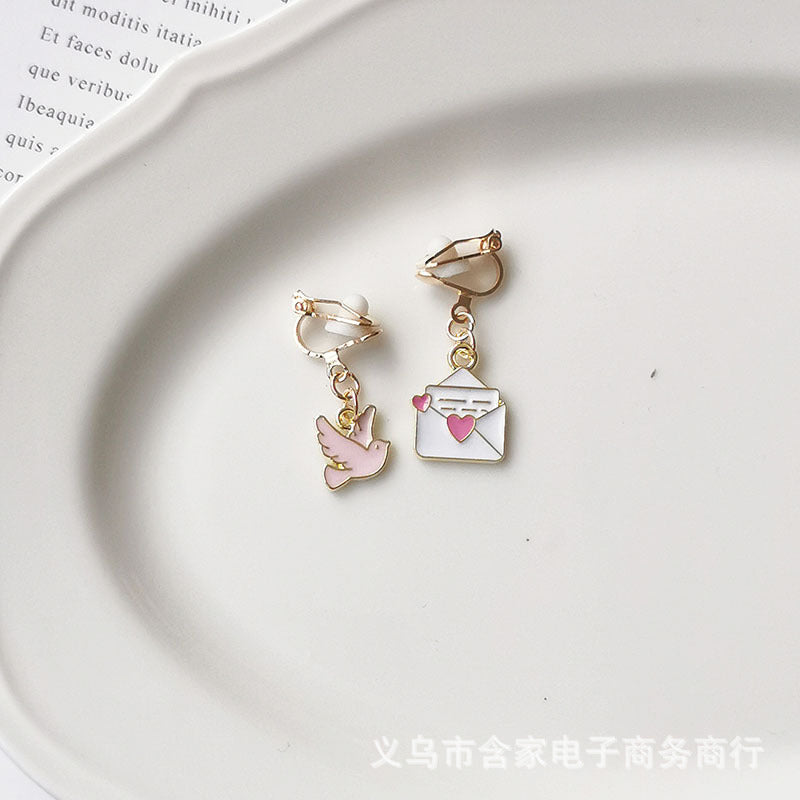 Alloy Escaping Princess Earrings (Minimo de Compra 2) MIC-HanJ004