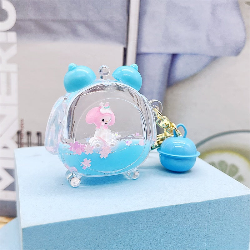 PVC cartoon floating oil keychain MYA-DMF013