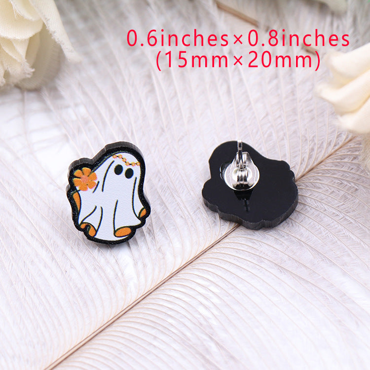 Acrylic Halloween Fashion Earrings (Minimo de compra 5) MIC-XiaoY038