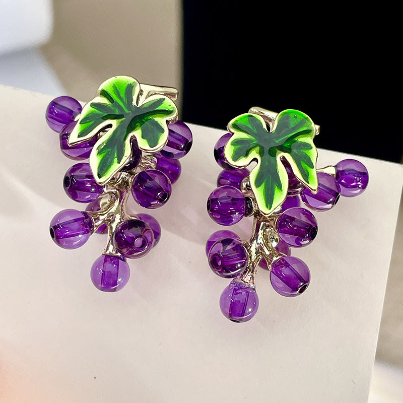 Alloy French Flower Earrings MIC-DieD006