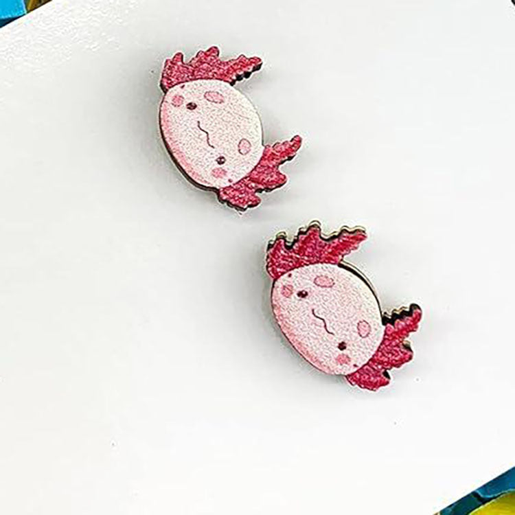 Alloy Cute Animal Salamander Earrings MYA-SanY004