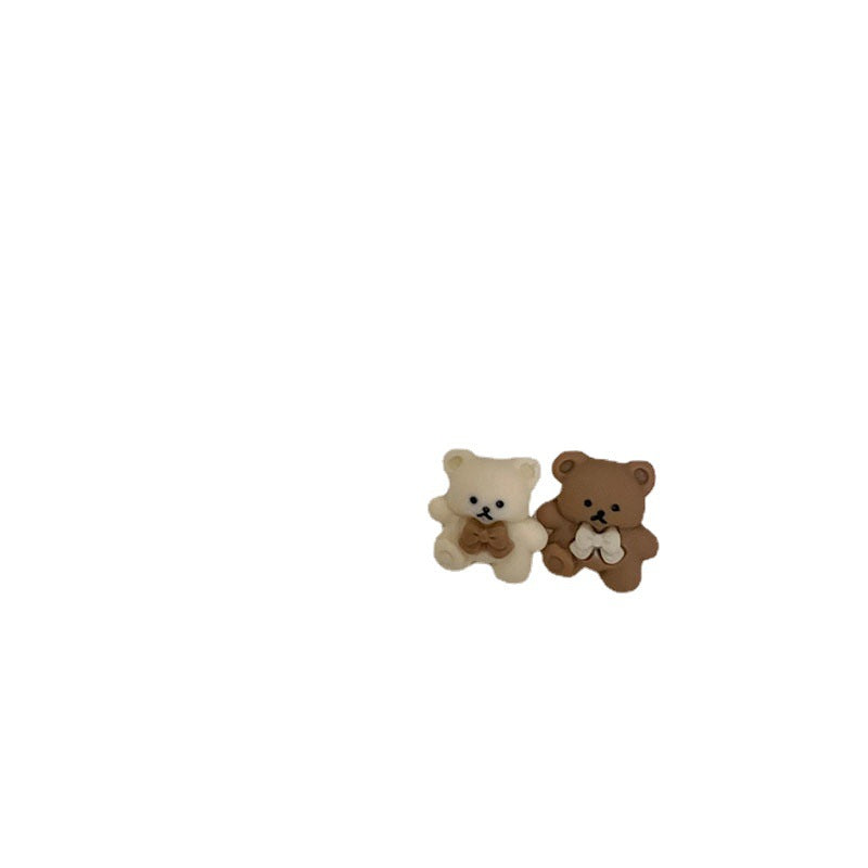 Acrylic Love Bear Earrings MIC-JunH003