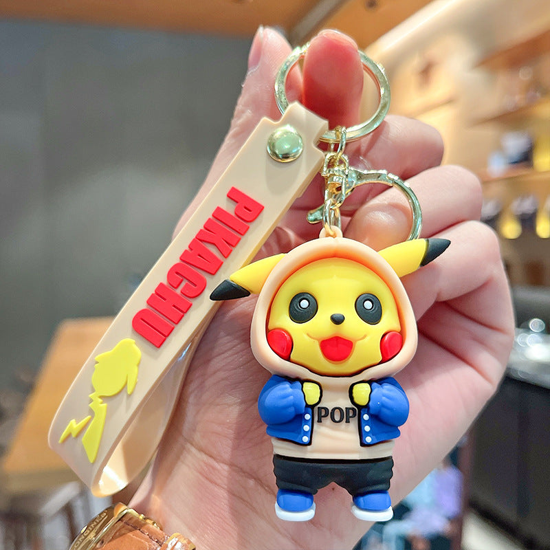 PVC cartoon Pikachu modified keychain MIC-XuanW011