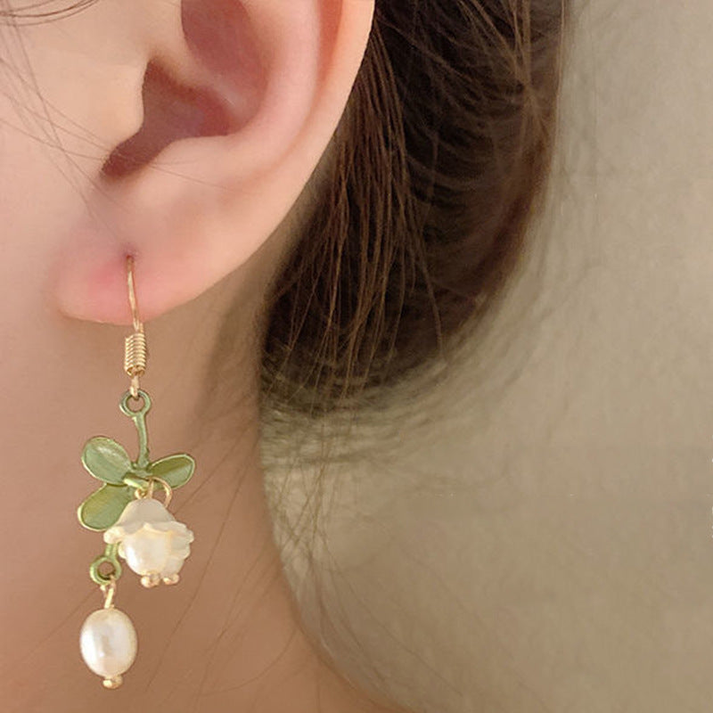 Alloy flower earrings (Minimo de Compra 2) MIC-JingX002