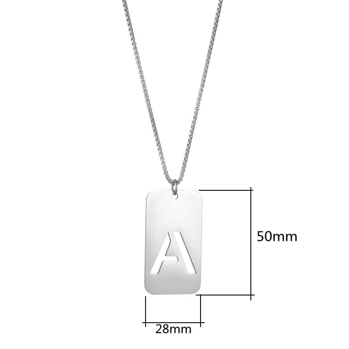 Necklaces Stainless Steel Letter Hollow Minimo de compra 2 ShouM002