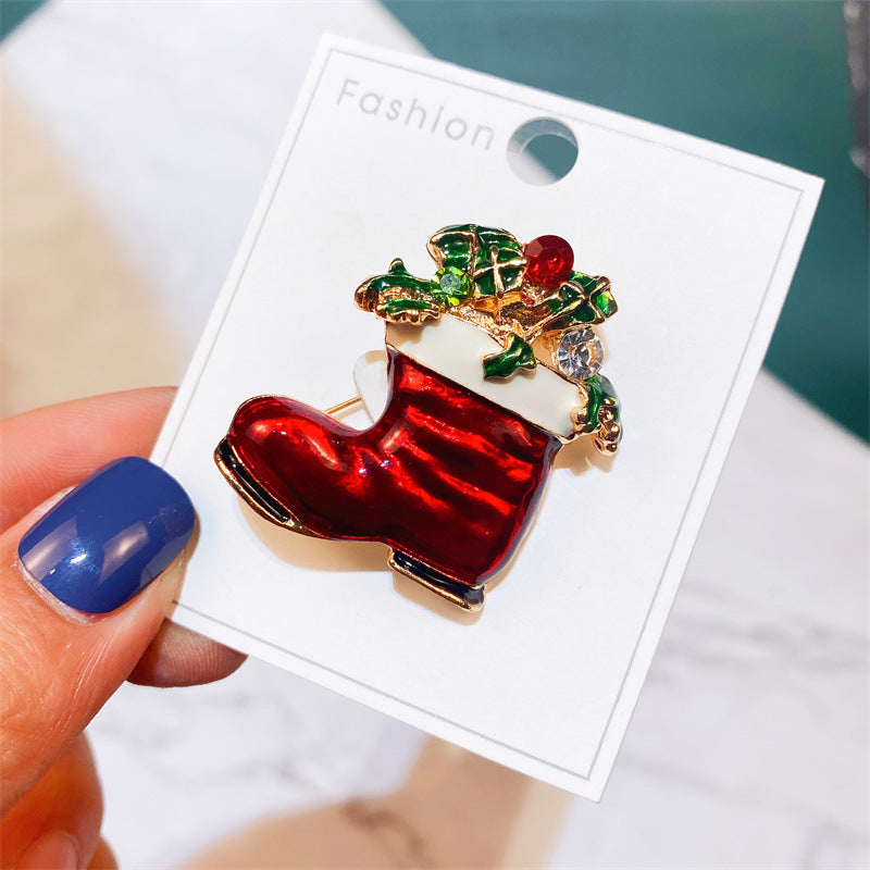 Alloy Santa Claus brooch (Minimo de compra 2) MYA-YiM044