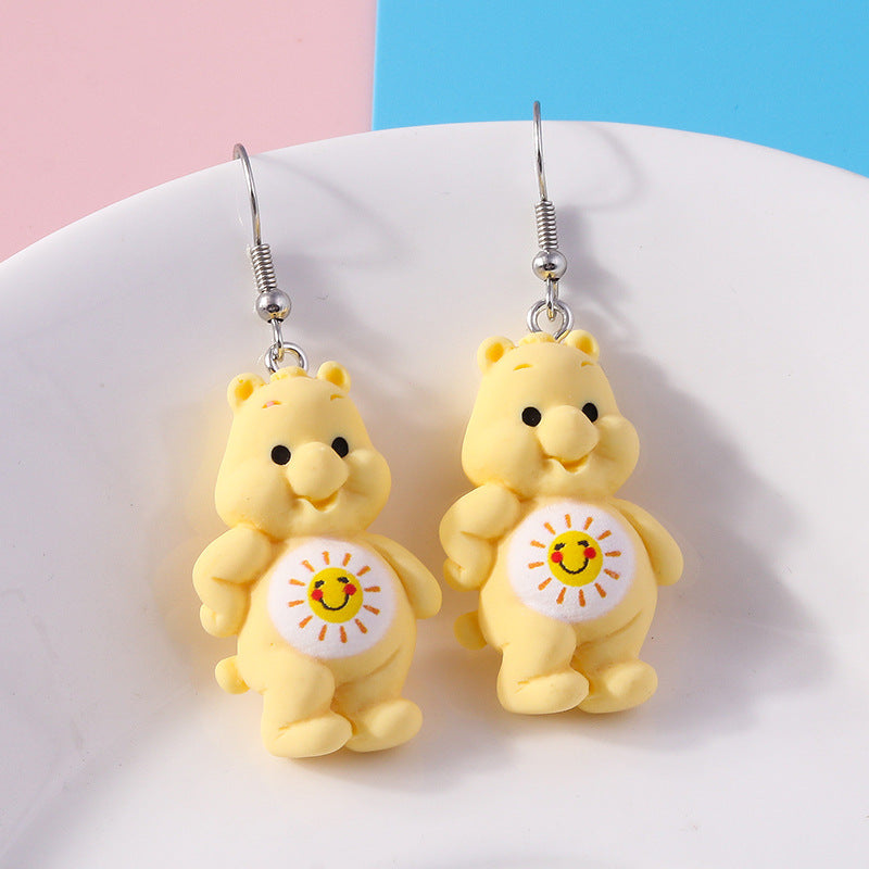 Alloy new cute little bear earrings MIC-YueS013