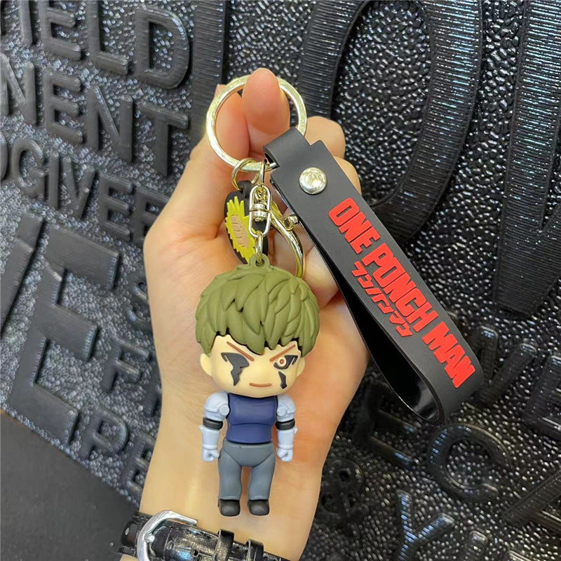 PVC cartoon Riman Superman keychain MIC-FeiR005