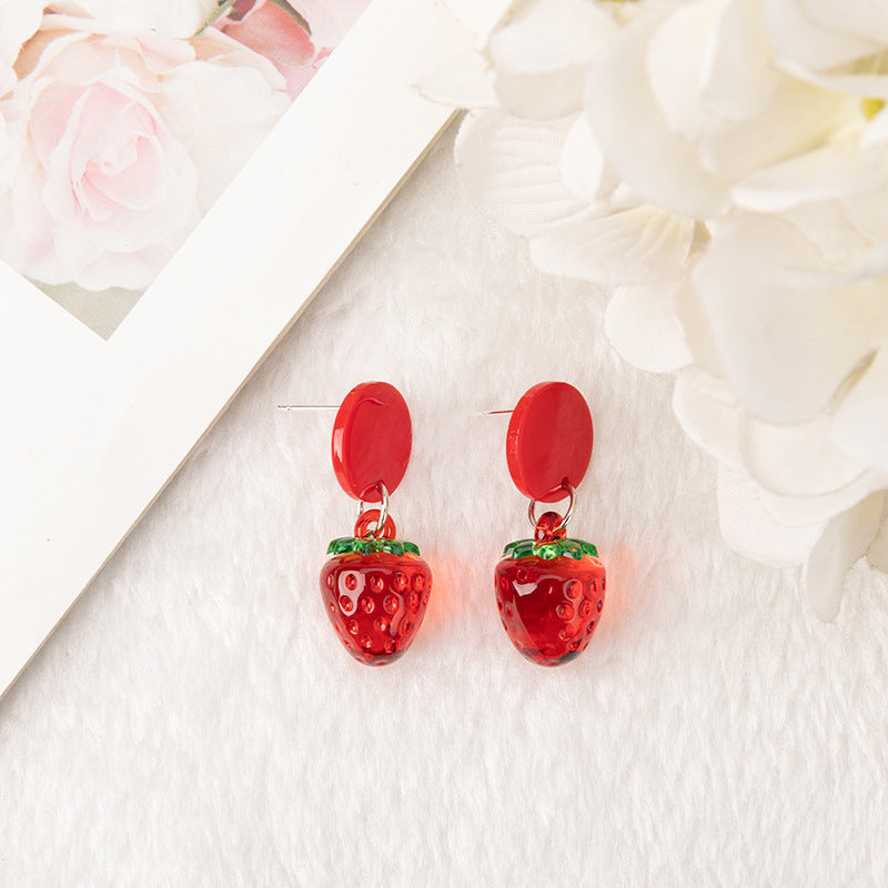 Alloy Cherry Strawberry Apple Earrings (Minimo de Compra 3) MYA-YouY036