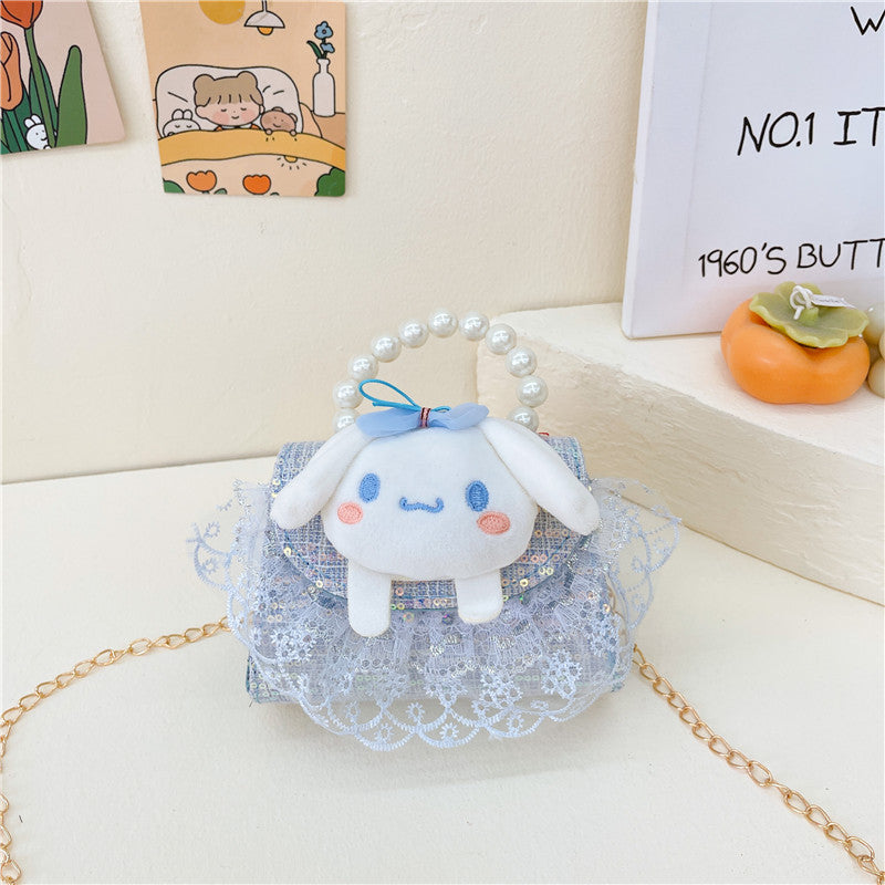 PU cute cartoon pearl handbag (Minimo de compra 3) MIC-BSCR003