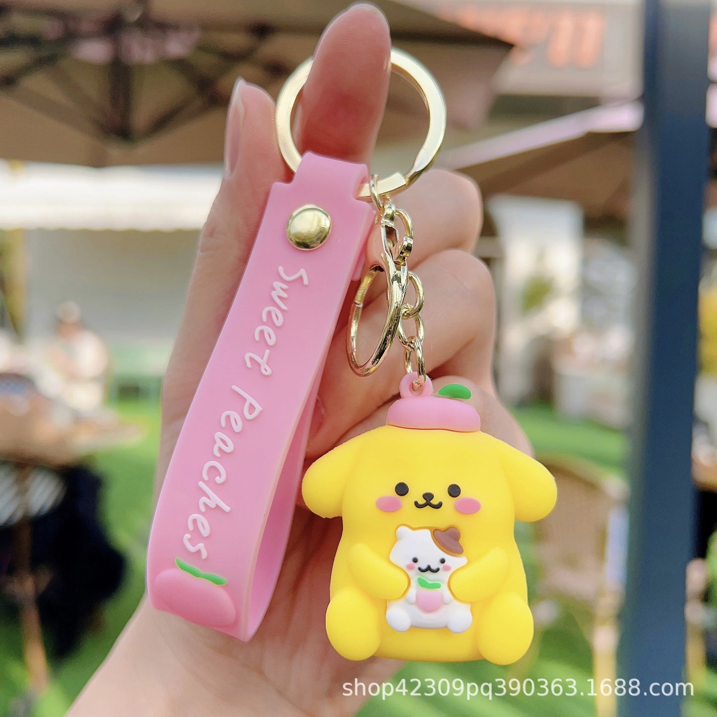 PVC Cute New Peach Keychain (Minimo de compra 2) MIC-WenC005