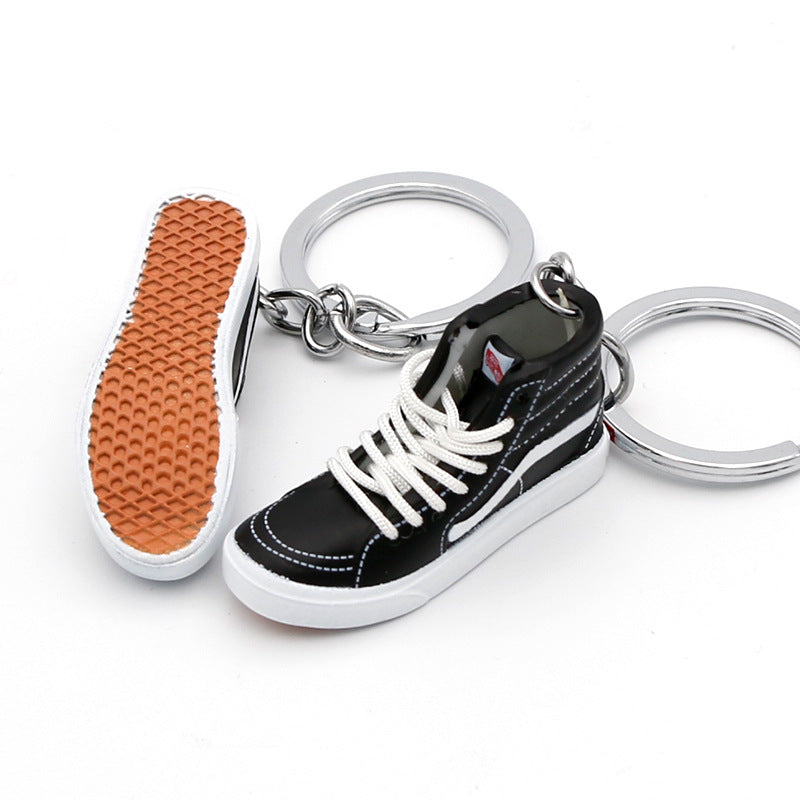 Skateboard Shoes Retro High Top Low Top 3D Stereo Keychain MIC-QLP026