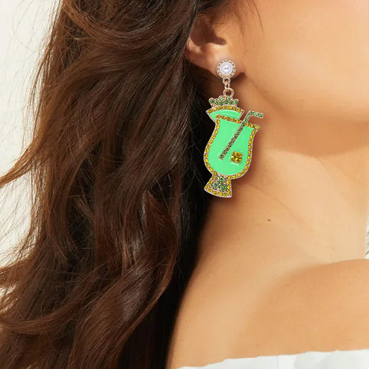 Alloy Fruit Cup Earrings MIC-JuJ010