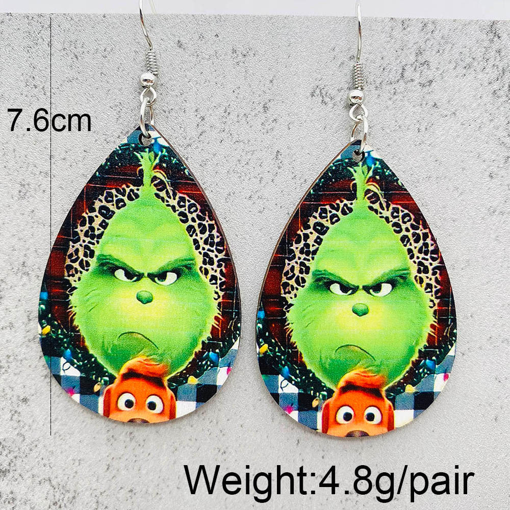 Acrylic Christmas Cartoon Earrings (Minimo de Compra 2) MIC-ChenY020