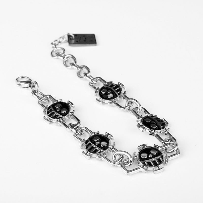 Alloy Death Skull Bracelet MIC-AiWen006