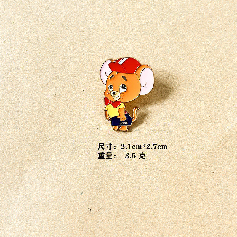 Alloy cartoon cat and mouse brooch (Minimo de compra 2) MYA-DongQ025