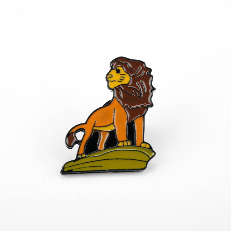 Alloy Lion King brooch MIC-AiWen038