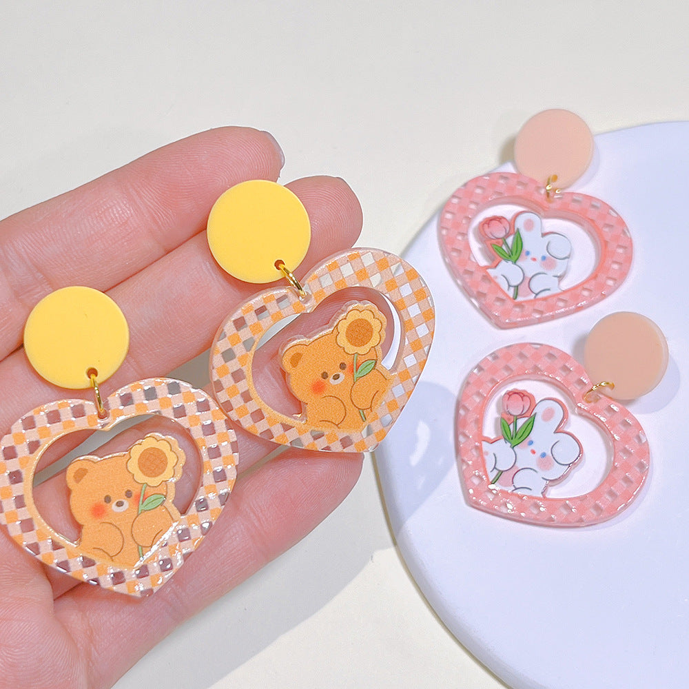 2023 Cute Cartoon earrings Minimo de Compra 2) MIC-PingH010