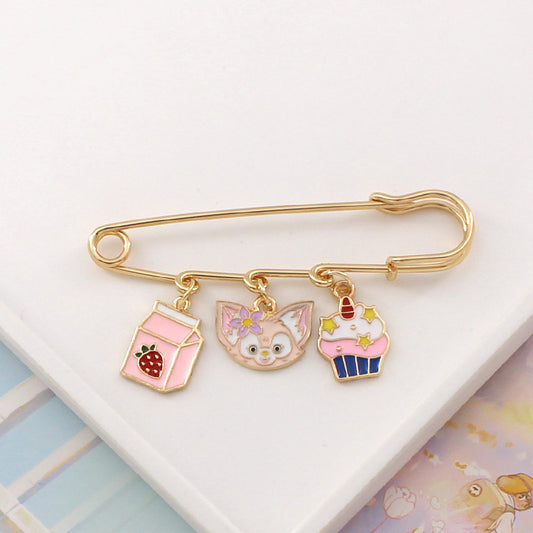 Alloy cartoon animal brooch (Minimo de compra 2) MIC-LiY003