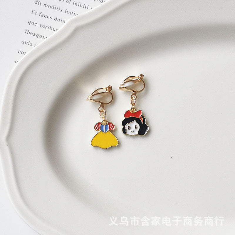 Alloy Escaping Princess Earrings (Minimo de Compra 2) MIC-HanJ004