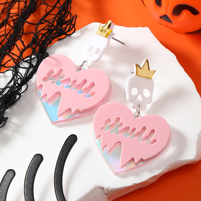 Acrylic Melting Love Earrings MYA-KaiQ046