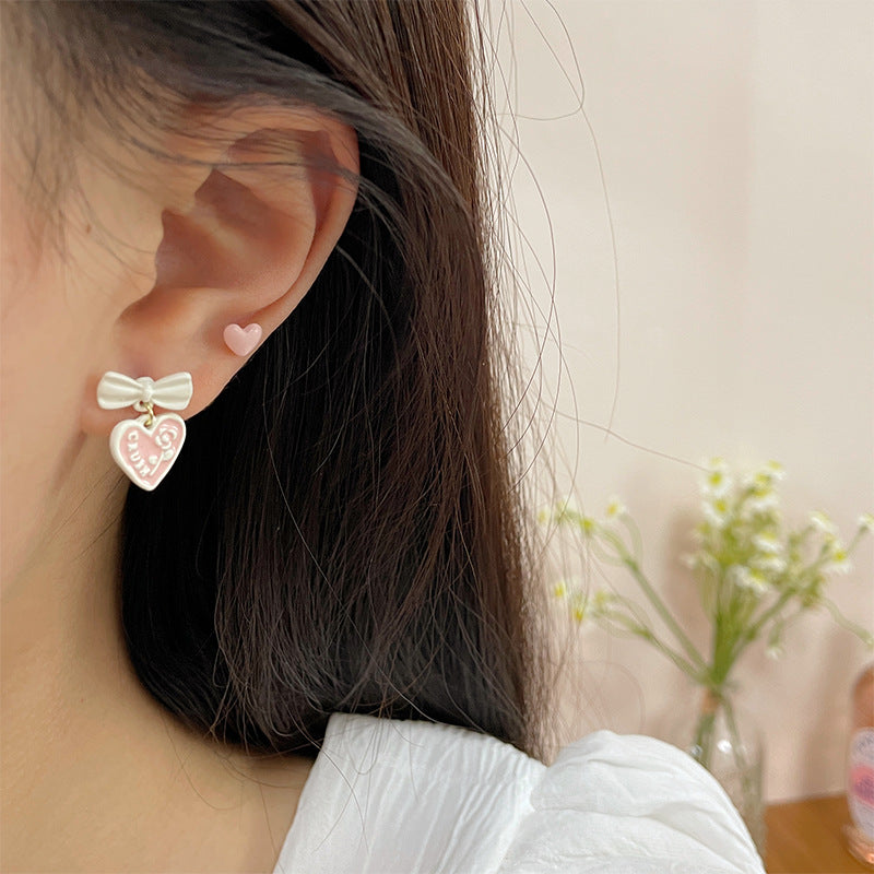 Acrylic Pink Flower Earrings (Minimo de Compra 2) MIC-ShuangX028